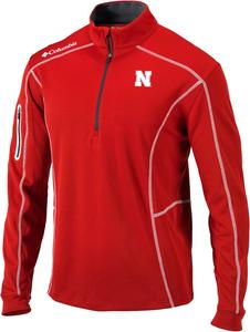 Мужская легкая повседневная толстовка для гольфа Columbia University of Nebraska Golf Shotgun Pullover, Intense Red