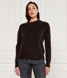 Свитер из шерсти Samsøe Samsøe ANOUR Loose fit, коричневый