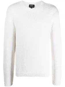 Джемпер с круглым вырезом A.P.C., белый