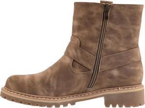 Ботильоны Corkys Footwear Fall In Love с каблуком 1,25 дюйма, стельками с эффектом памяти, полной внутренней молнией и декоративным ремешком - стильный и удобный осенний must-have, Taupe Oil Pu