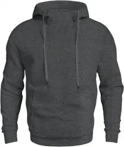 Толстовка с капюшоном для мужчин, флисовая подкладка, свободный крой, с карманом