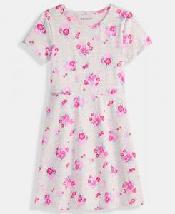 Платье для девочек 5-20 лет с цветочным принтом "Луг" Epic Threads, Heather Gray