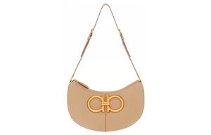 Ferragamo Кожаная женская сумка через плечо пыльно-розового цвета