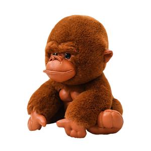Плюшевая игрушка милый король конг горилла 20см/30см высота MLING, коричневый