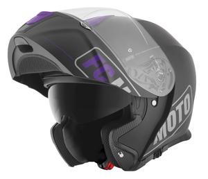 Шлем FC-Moto novo straight, Black/Purple