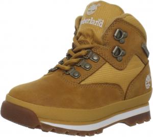 Ботинки Timberland для мальчиков Euro Hiker Mid со шнуровкой для походов, Wheat Nubuck