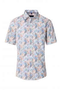 Повседневная рубашка с коротким рукавом и воротником Kent. Casamoda, синий