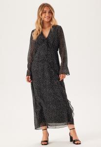 Платье макси V-NECK Bubbleroom, черный