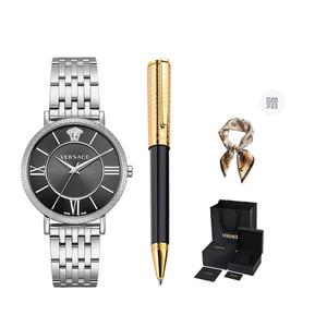 Мужские часы VERSACE с кварцевым механизмом и серым циферблатом