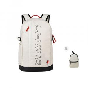 Профессиональный баскетбольный рюкзак LiNing из полиэстера, стандартный размер, унисекс, белый