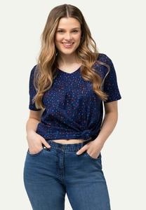 Футболка с принтом COLORFUL LEOPARD SHORT SLEEVE  Ulla Popken, темно-синий