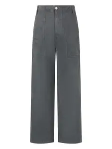 Широкие брюки с карманами STUDIO TOMBOY, серый