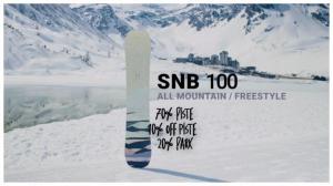 Женский сноуборд all mountain & freestyle SNB 100
