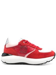 Love Moschino кеды с тисненым логотипом, красный