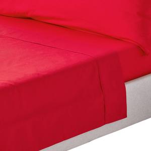 Простыня Homescapes, 275x275 см, красный