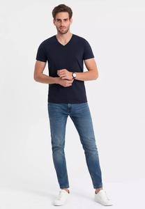 Футболка Ombre 3 PACK V-NECK , Navy/Dark Blue