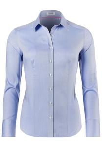 Блузка на пуговицах LEICHT TAILLIERT Vincenzo Boretti, светло-голубой