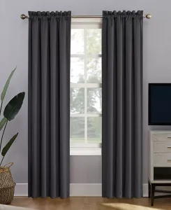 Театральная панель Oslo Extreme 100% затемнение для кармашков для штор на штанге Sun Zero, coal