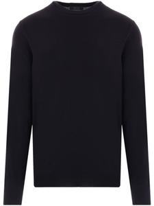 Zanone вязаный джемпер с круглым вырезом, синий