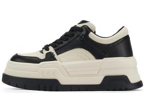 Женские черные GG-CC и серые повседневные скейтбордские туфли на платформе с амортизацией, износостойкие и противоскользящие