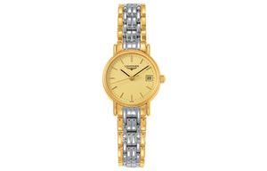 LONGINES Часы Magnificent Collection Quartz Movement Women's Watch Gold Dial, Gold Dial