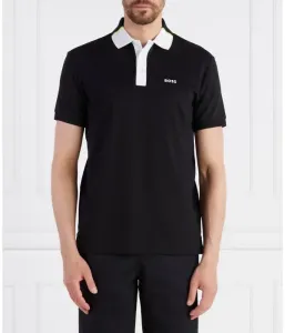 Поло Paddy 3 regular fit Boss Green, черный