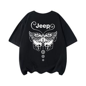 Футболка унисекс Jeep, абрикосовая