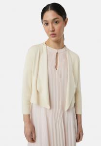 Кардиган comma ELASTISCHER IM MIT 3/4 ÄRMELN, Beige