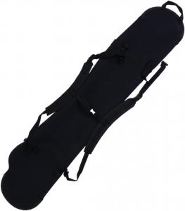 Сумка для сноуборда с защитным чехлом, легкий рюкзак для лыжного снаряжения, подходит для путешествий, подходит для сноуборда и снаряжения, устойчив к царапинам, черный чехол для перевозки в машине, поезде, самолете WHAMVOX, Black