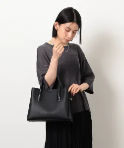 Сумка с тиснеными ручками Mono Comme Ca, цвет Black