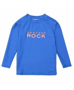Лазурно-голубая экологичная футболка с длинным рукавом для снятия сыпи Snapper Rock, Blue