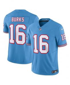 Мужская голубая майка Treylon Burks Tennessee Titans Oilers Throwback Vapor FUSE Limited Nike, синий