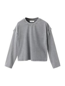 Рубашка MANGO KIDS STARS, серый