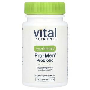 Vital Nutrients, Hyperbiotics, пробиотик Pro-Men, 30 веганских таблеток