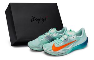 Nike Кроссовки Rival Fly 4 Shock Absorbers Low Top мужские, белые, синие, голубо-оранжевые