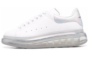 Кроссовки Alexander McQueen Leather Larry Oversized Sneakers 'White Iridescent' Women's
