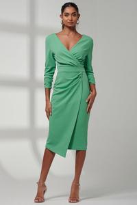 Облегающее платье Violetta с рукавами 3/4 Jolie Moi, зеленый