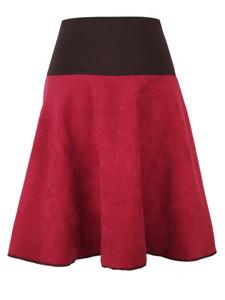 Юбка dunkle design A-Linie Fleece, бордовый