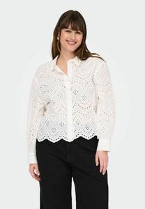 Блузка на пуговицах ONLY Carmakoma, кремовый