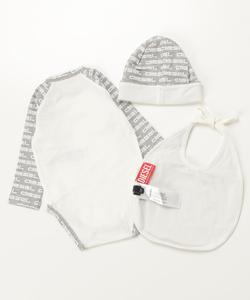 Детский комбинезон и слюнявчик DIESEL, комплект из 3 предметов.