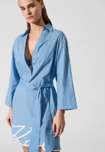 Фирменный пляжный аксессуар из прозрачного материала. Karl Lagerfeld, Silver Lake Blue