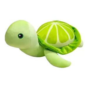 Лимонные черепашки плюшевые куклы высота 25см/35см OU DI PIG, зеленый