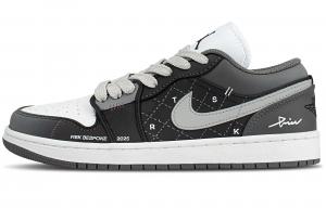 Jordan Баскетбольные кроссовки Air 1 Low Top Vintage, унисекс, черные