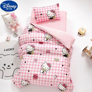 Disney Комплект детского постельного белья из 6 предметов (3 предмета + наполнитель 500 г), летний, цвет Kitty cat