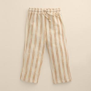 Детские брюки для бега с эластичным поясом Little Co. By Lauren Conrad, Ivory Tan Stripe