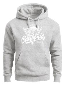 Neverless Толстовка 'California Wave' в сером цвете