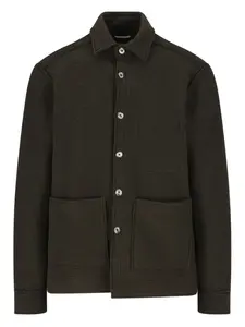 Рубашка с накладными карманами на пуговицах Xacus, коричневый