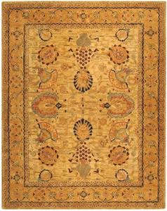 Ковер SAFAVIEH, 275 x 366 см, Taj Mahal Collection, Ivory & Taupe, ручной работы из традиционной шерсти, идеален для помещений с высокой проходимостью в гостиной, спальне (TJM109B)