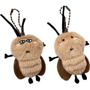 Мягкий подвесной брелок с мускулами в мультяшном стиле, высота 7 см Nodding Bud Bug