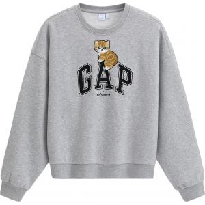 Толстовка Mofusand женская GAP, светло-серый